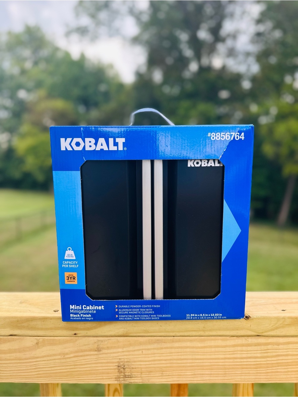 Kobalt Mini Cabinet Black NWT - Hard to Find!